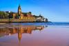 San Lorenzo beach in Gijon, Spain
