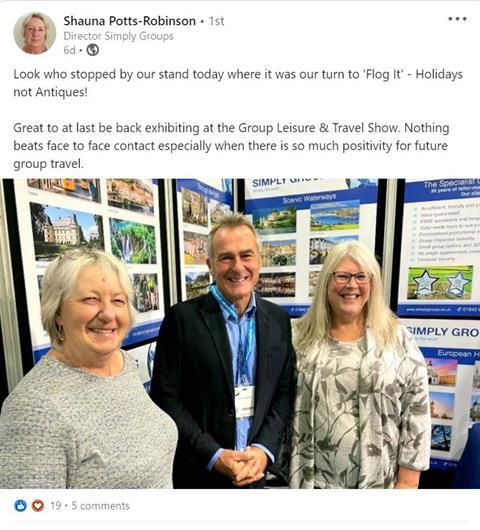 Shauna LinkedIn post
