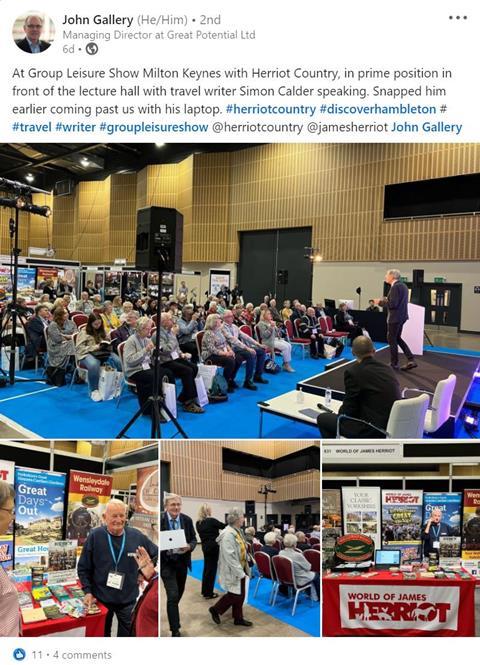 John Gallery LinkedIn post